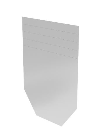 Заглушка торцевая стальная 1,25*255*350,