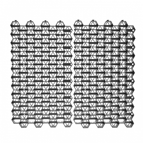 Решетка газонная пластиковая 700*400*32,8 черная, С250
